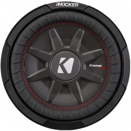 Kicker 43CWRT102 CompRT shallow-mount 10″ subwoofer with dual 2-ohm voice coils