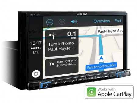 Alpine INE-W710D 7” Touch Screen Navigation with TomTom maps, compatible with Apple CarPlay and Android Auto